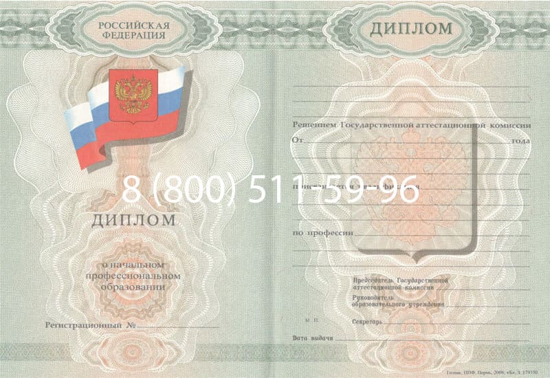 Купить Диплом о начальном образовании  2007-2009 годов в Элисте