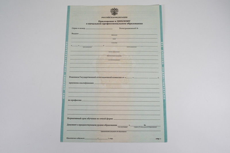 Диплом о начальном образовании  2010-2024 годов в Элисте