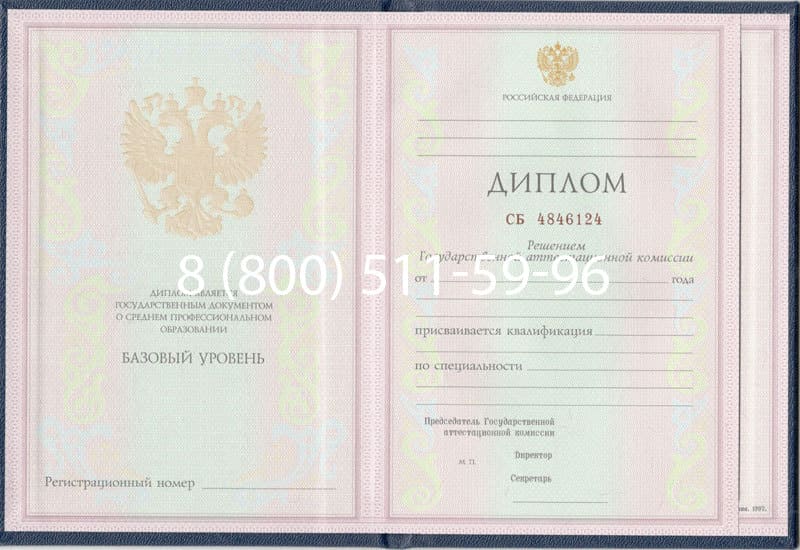Купить Диплом о среднем образовании 1997-2002 годов в Элисте