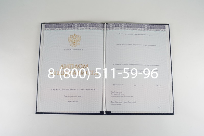 Диплом специалиста (КИРЖАЧ) 2014-2024 года в Элисте