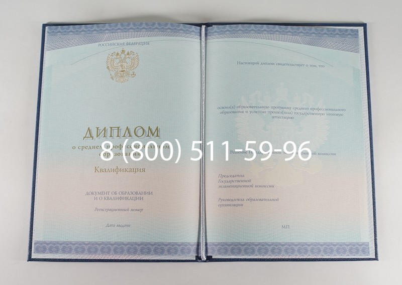 Диплом техникума (Спецбланк) 2014-2024 года в Элисте Диплом техникума (Спецбланк) 2014-2024 года в Элисте